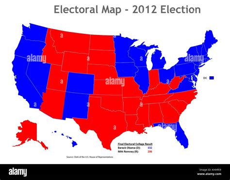 2012 election map (30254979644 Stock Photo - Alamy