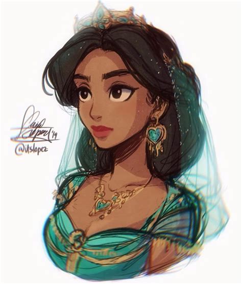 Jasmine Princess Drawing