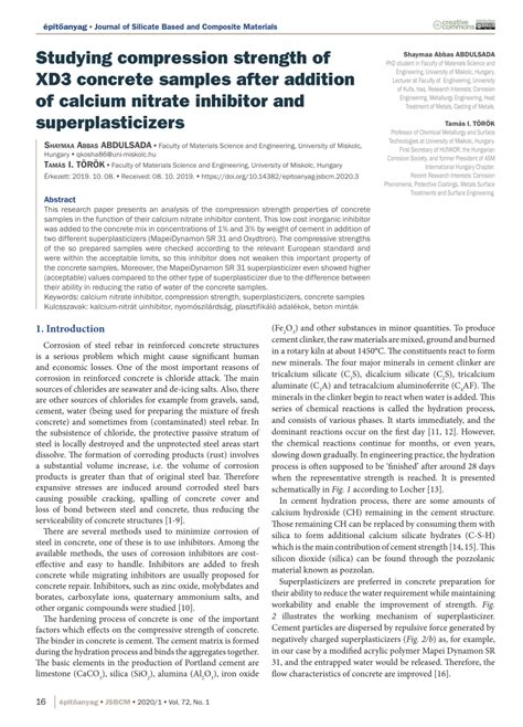 studying compression strength  xd concrete samples
