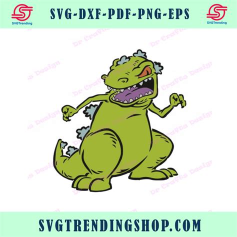 Reptar Rugrats Svg Layered Svg Dxf Pdf Png Eps Cricut Etsy Norway