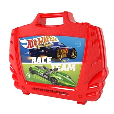 Maletin Porta Hot Wheels Rojo Las Mellizas