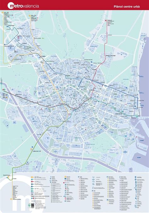 Valencia Metro Map