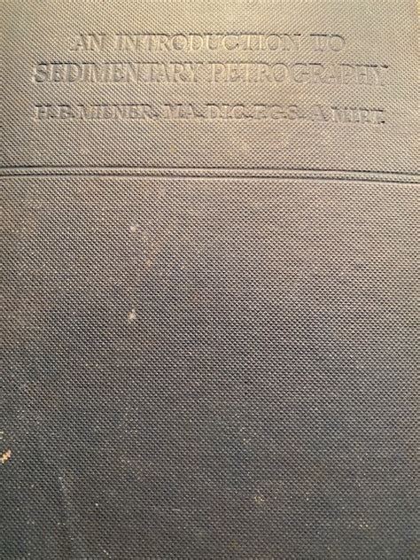 Sedimentary Petrography 1922 - Kristalle, est. 1971