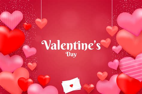 Happy Valentine Day Background With Elements 5309806 Vector Art At Vecteezy