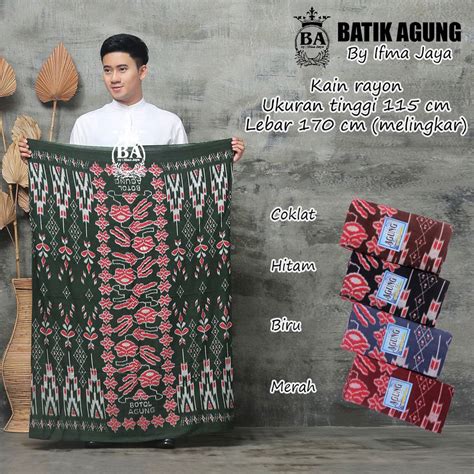 Jual Sarung Batik Rayon MOTIF BOTOL 3 Sarung Rayon Goyor Print