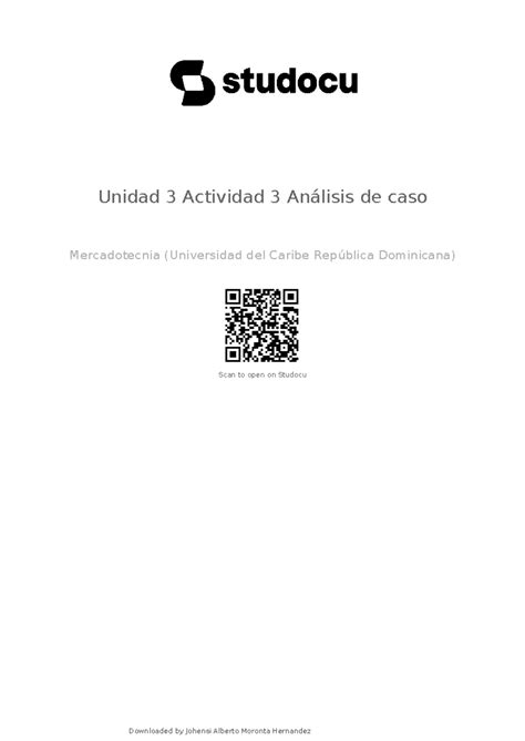 Unidad 3 actividad 3 analisis de caso Unidad 3 Actividad 3 Análisis