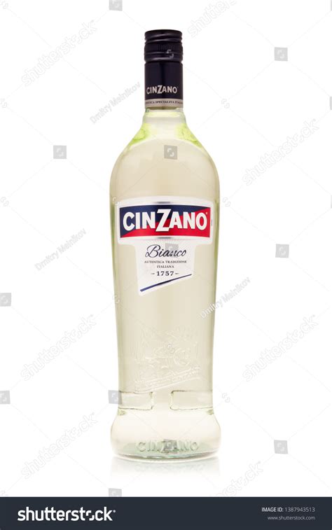Bottle Italian Vermouth Cinzano Bianco On Stock Photo 1387943513 ...