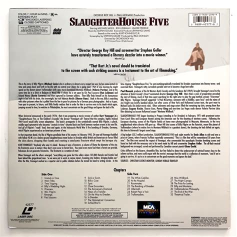 Slaughterhouse Five NTSC Englisch