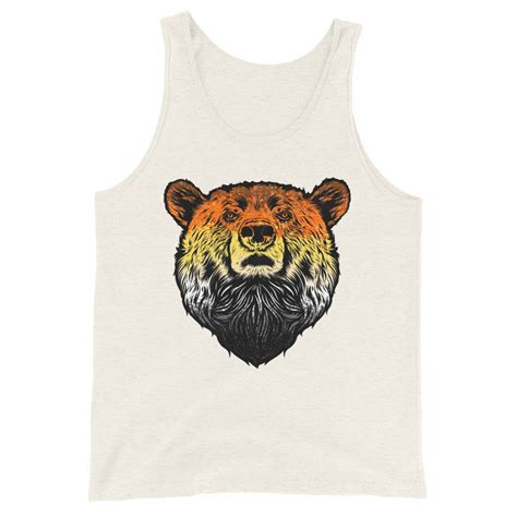 Gay Bears Pride Flag Colour Bear Tank Top Etsy