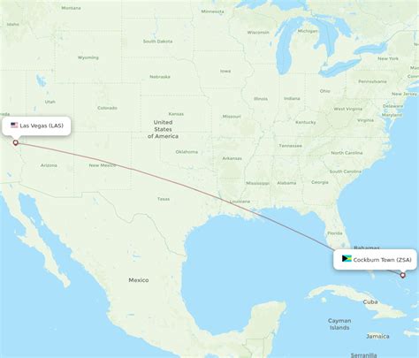 All Flight Routes From Las Vegas To San Salvador LAS To ZSA Flight