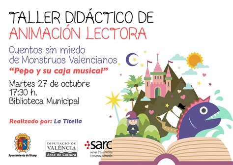 Taller didáctico de animación lectora Cuentos sin miedo de monstruos