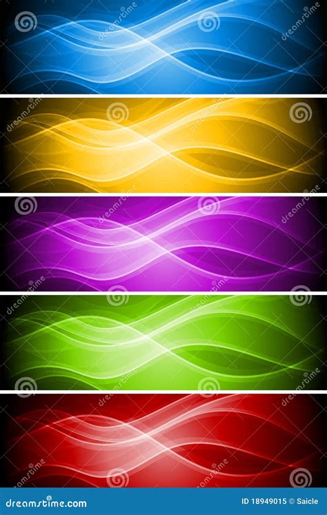 Set Of Vibrant Banners Stock Vector Illustration Of Colorful 18949015