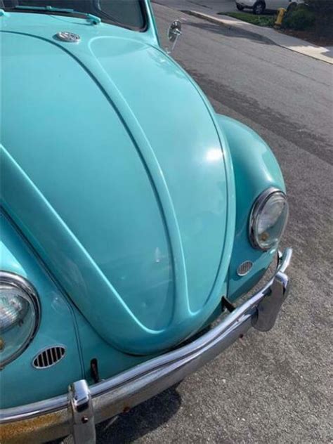 1961 Teal Blue Rag Top Volkswagen Beetle Bug VW 61 Classic Classic