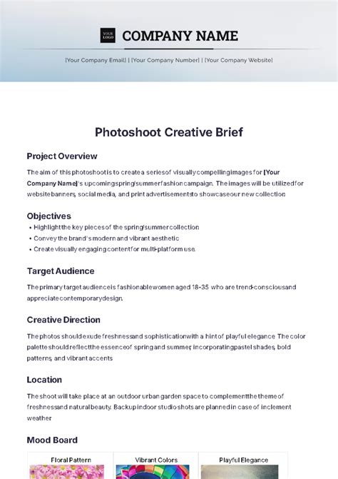 Page 2 Free Brief Templates Edit Online And Download