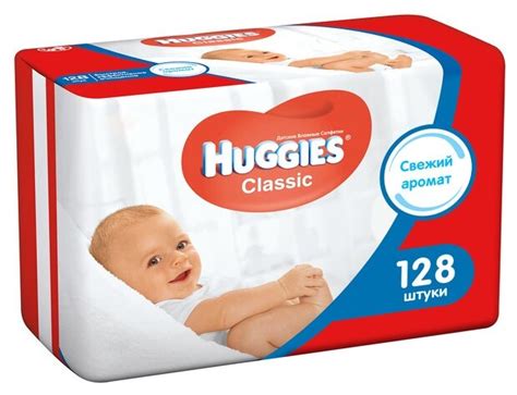Влажные салфетки Huggies Classic, липучка, 56 шт. — купить в интернет ...