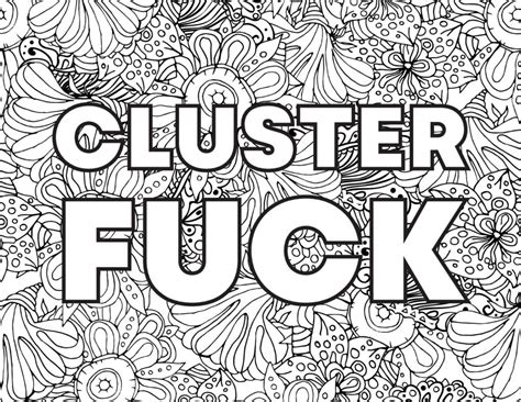 Free Printable Swear Word Coloring Pages For Adults Creativitycolor