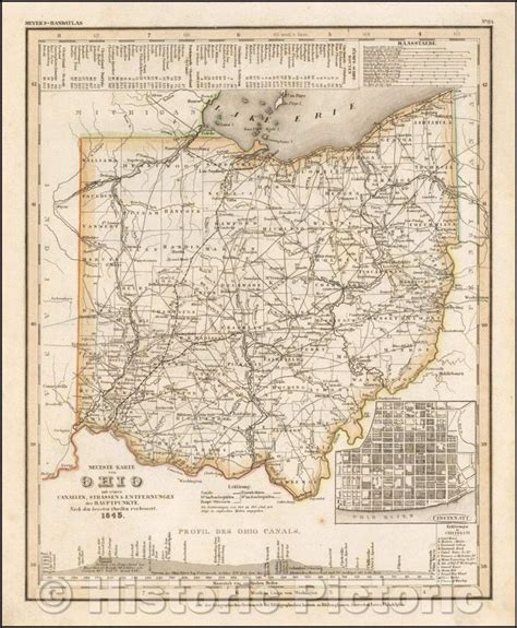 An Old Map Of The State Of Kentucky With Roads And Major Cities