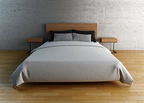 Empty Bed With Pillows And Sheets Stock Photo Image Of Concept Color