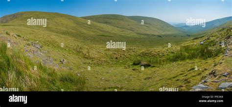 Panorama Of The Irish Countryside July Of 2018 Near The Ring Of Kerry