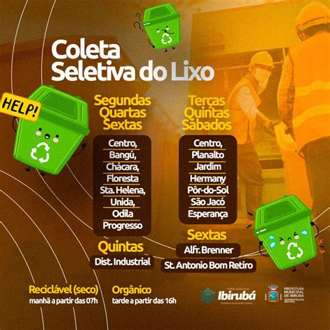 Novo Cronograma De Recolhimento De Lixo Come A Nesta Quarta Feira