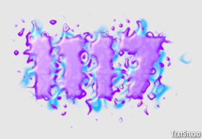 1117 Text Effect and Logo Design Number