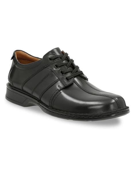 Clarks Big And Tall Touareg Vibe Oxfords In Black For Men Lyst