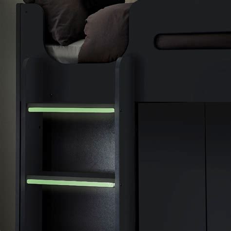 Julian Bowen Hercules Anthracite High Sleeper With Storage Wilko