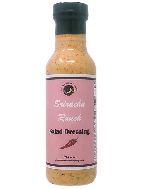 Premium Sriracha Ranch Salad Dressing | Low Cholesterol | Crafted with