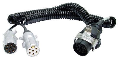 MONARK Spiralkabel 15 Pol Stecker Auf 7 Pol Stecker LKW Adapter