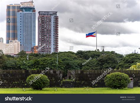 manila cityscape intramuros manila philippines stock photo