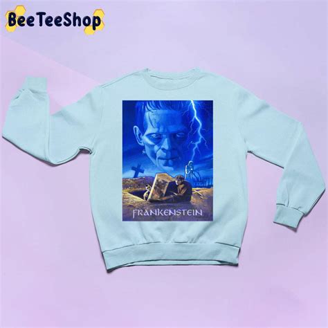 Blue Art Frankenstein Halloween Trending Unisex Sweatshirt Beeteeshop