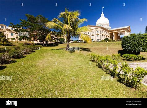 Main building of Palau National Capital, Ngerulmud, Melekeok, Island of ...