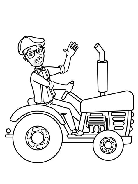 Blippi Coloring Pages Free Printable