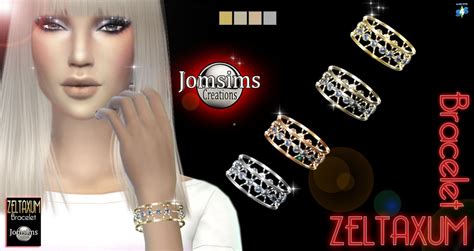 Jomsimscreationsfr — Voici Zeltaxum Bracelet Sims 4 Pour Elle