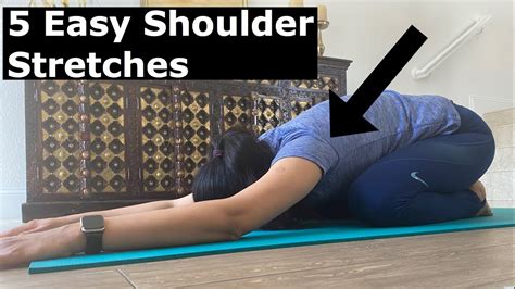 5 Easy Yoga Shoulder Stretches - YouTube