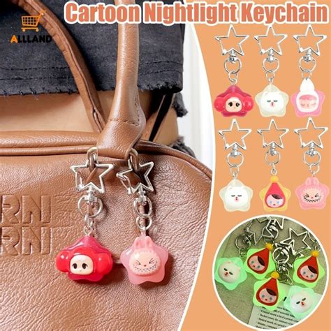 Chaveiro Pcs Kawaii Cartoon Luminous Star Keychains Chaveiros Sweet