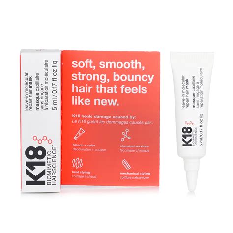 K18 Leave In Molecular Repair Hair Mask 5ml 0 17oz Strawberrynet Usa