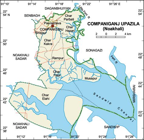 Mouza Map Detailed Maps Of Companiganj Upazila Noakhali