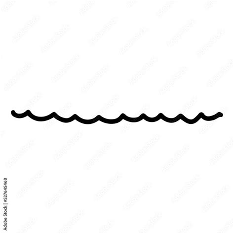 wavy line hand drawn illustration design Stock Illustration | Adobe Stock