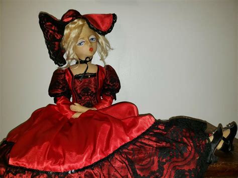 Rare Gorgeous Vtg Antique Etta Boudoir Bed Doll 2006013117