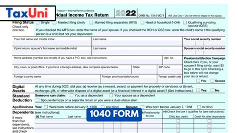 1040 Form 2024 2025