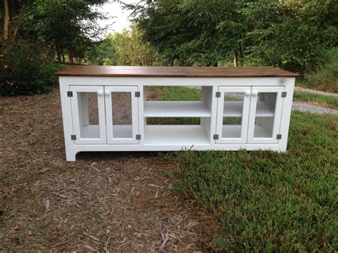 Rustic TV Stand White Media Console - Etsy