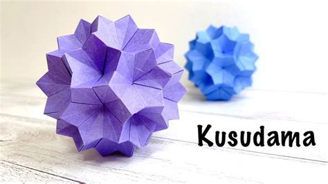 折り紙 お花みたいな星のくす玉を60枚で作ってみた作り方how To Make An Origami Flower Like Star