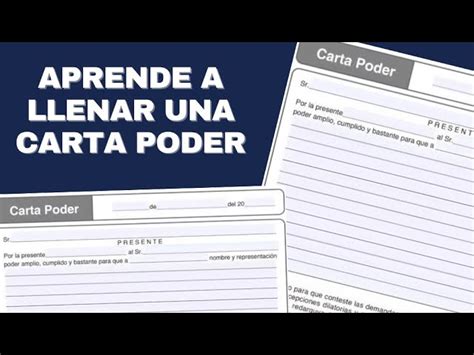 Cómo Se Llena Una Carta Poder Correctamente Guía Paso A Paso