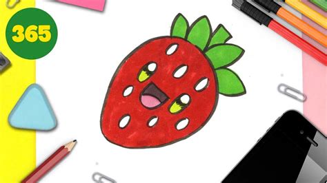 COME DISEGNARE Fragola KAWAII PASSO PER PASSO YouTube