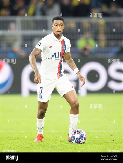 Presnel KIMPEMBE (PSG) action. Soccer Champions League, round of 16 ...