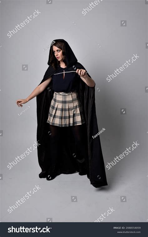 Full Length Portrait Brunette Girl Wearing Stock Photo 2088554059 Shutterstock