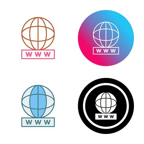 Unique World Wide Web Vector Icon Vector Art At Vecteezy