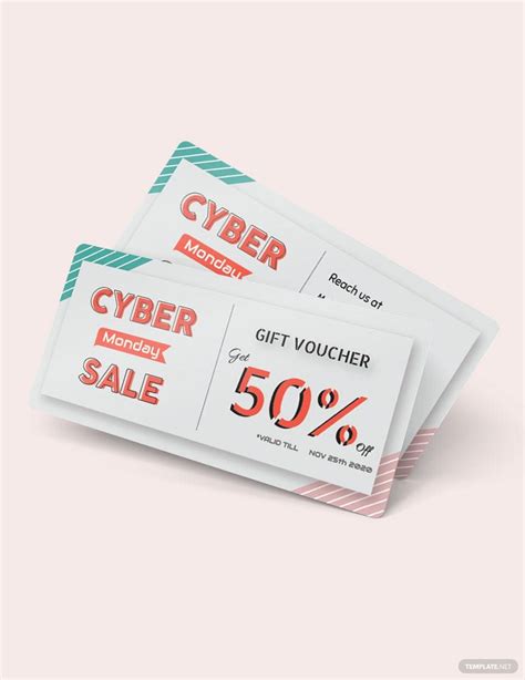 Cyber Monday Coupons Template in Pages, Word, Illustrator, Publisher ...