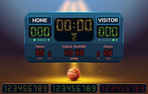 Basketball Scoreboard Vector Images Over 1400